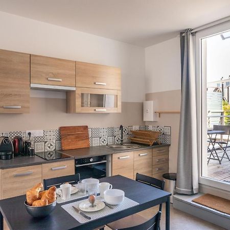 Yokoso - Studio Proche Chu Avec Terrasse Rennes Luaran gambar