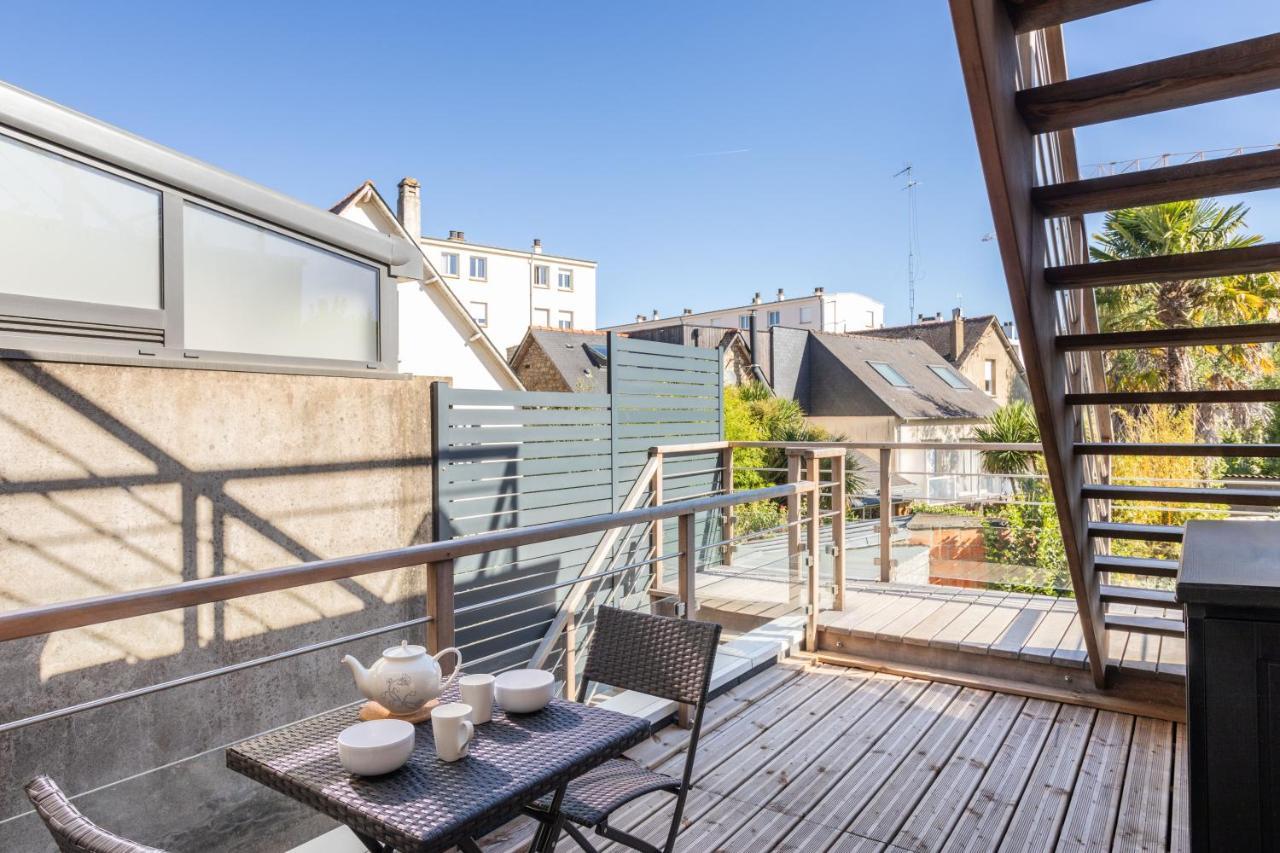 Yokoso - Studio Proche Chu Avec Terrasse Rennes Luaran gambar